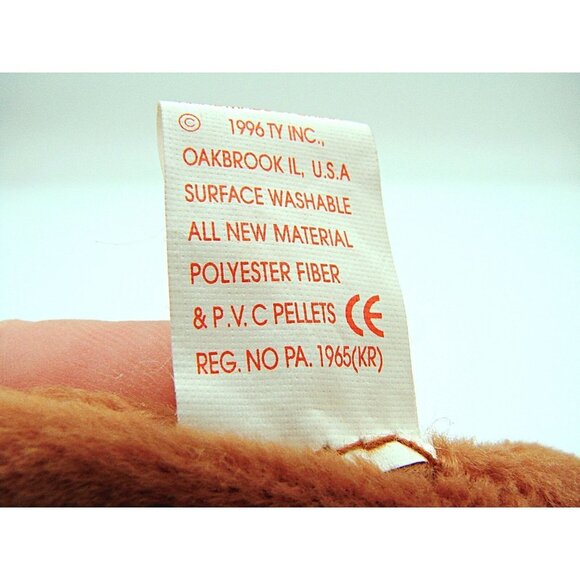 Vintage 1996 TY Beanie Babies Sly The Red Fox with Tags 9" Security Toy Kid Baby - Picture 10 of 10